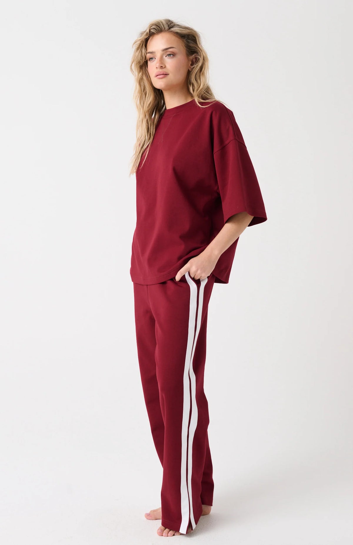 cartel & willow Sage Tee - Raspberry