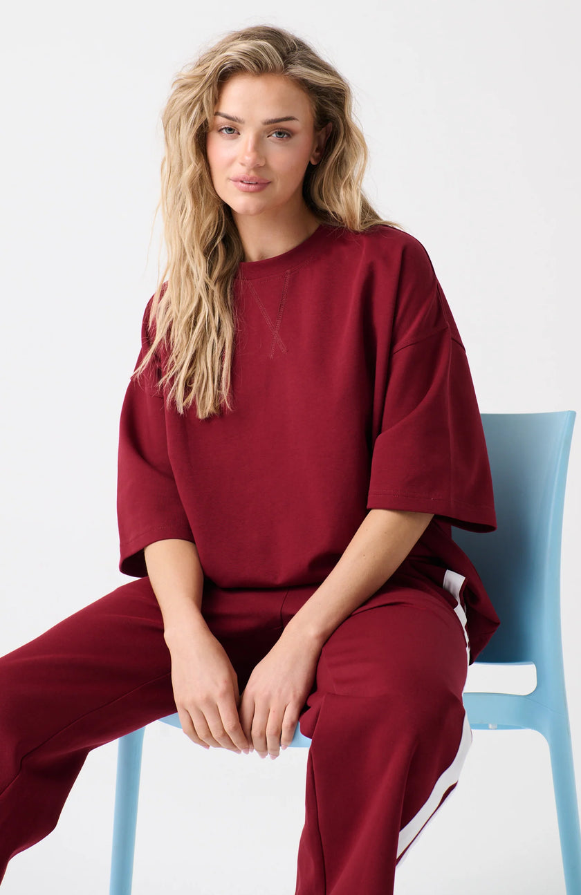 cartel & willow Sage Tee - Raspberry