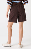 cartel & willow Skye Short - Brunette Pinstripe