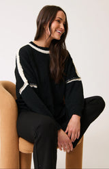 cartel & willow Maeve Knit Sweater Black