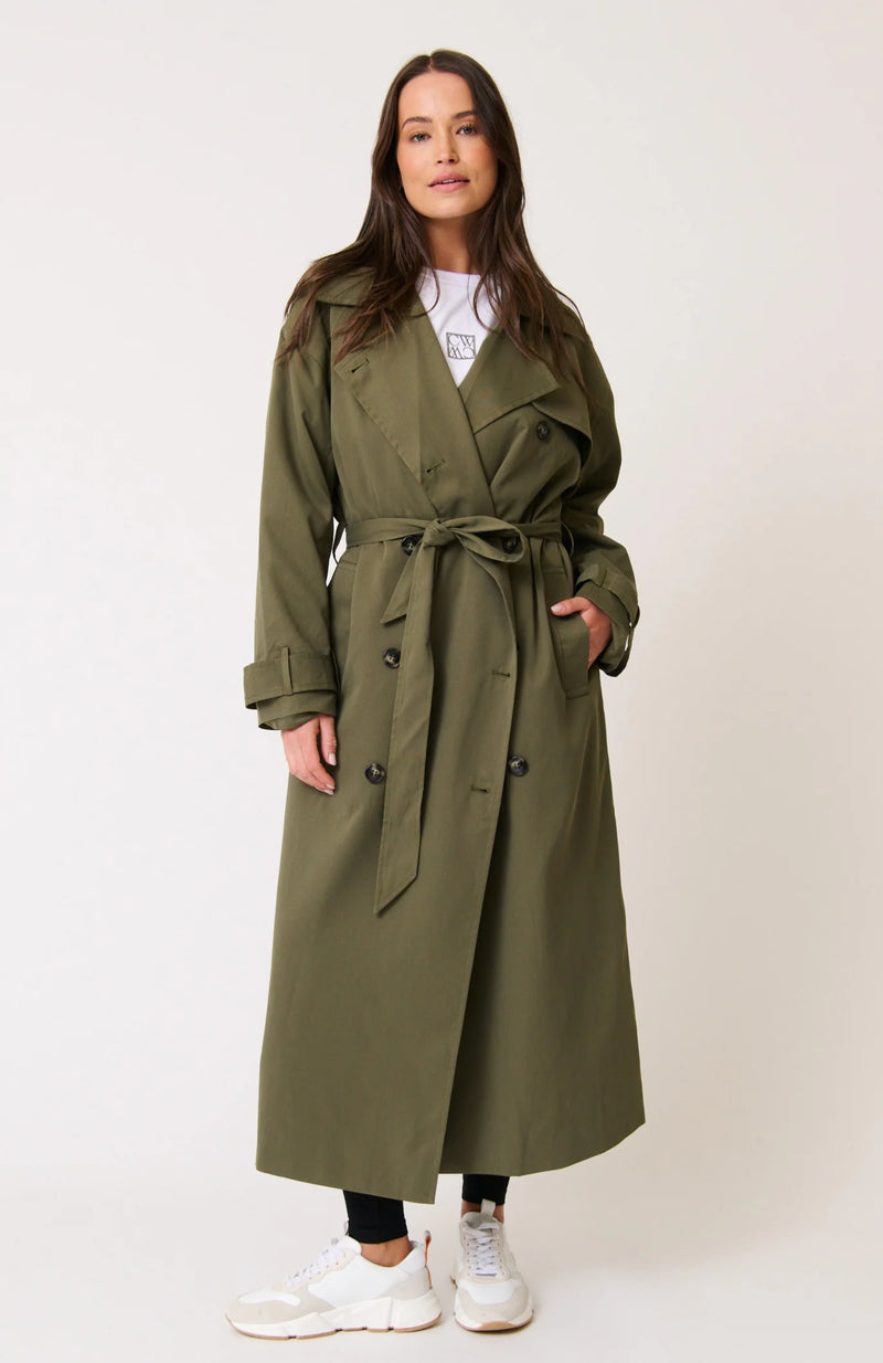 cartel & willow Sylvie Trench - Khaki