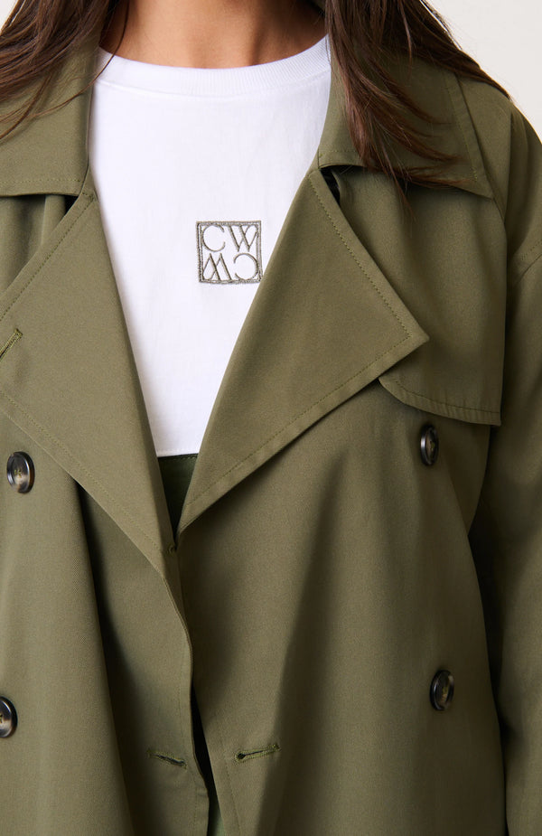 cartel & willow Sylvie Trench - Khaki