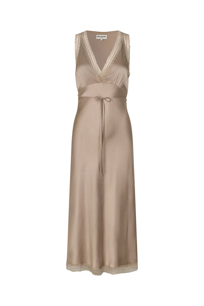 Lollys Laundry Clari Midi Dress - Beige
