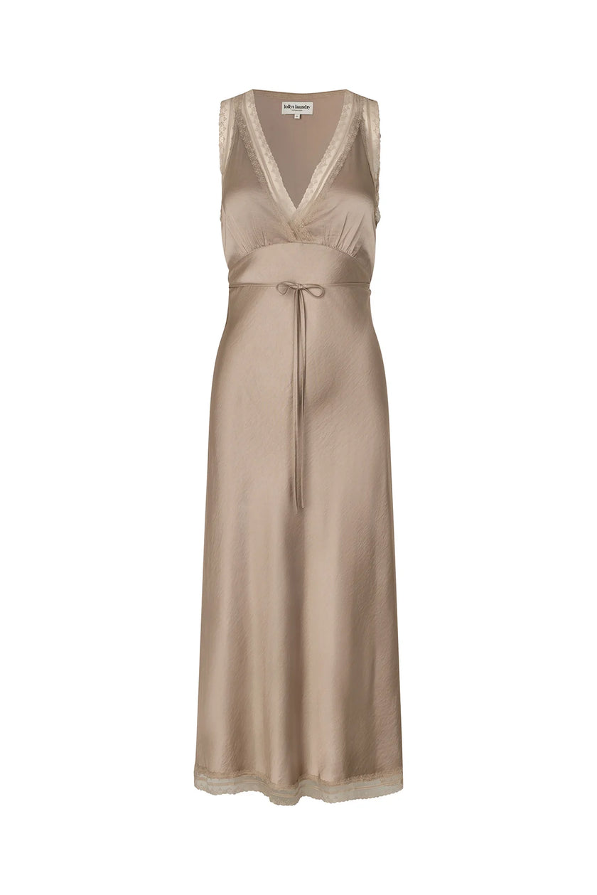 Lollys Laundry Clari Midi Dress - Beige