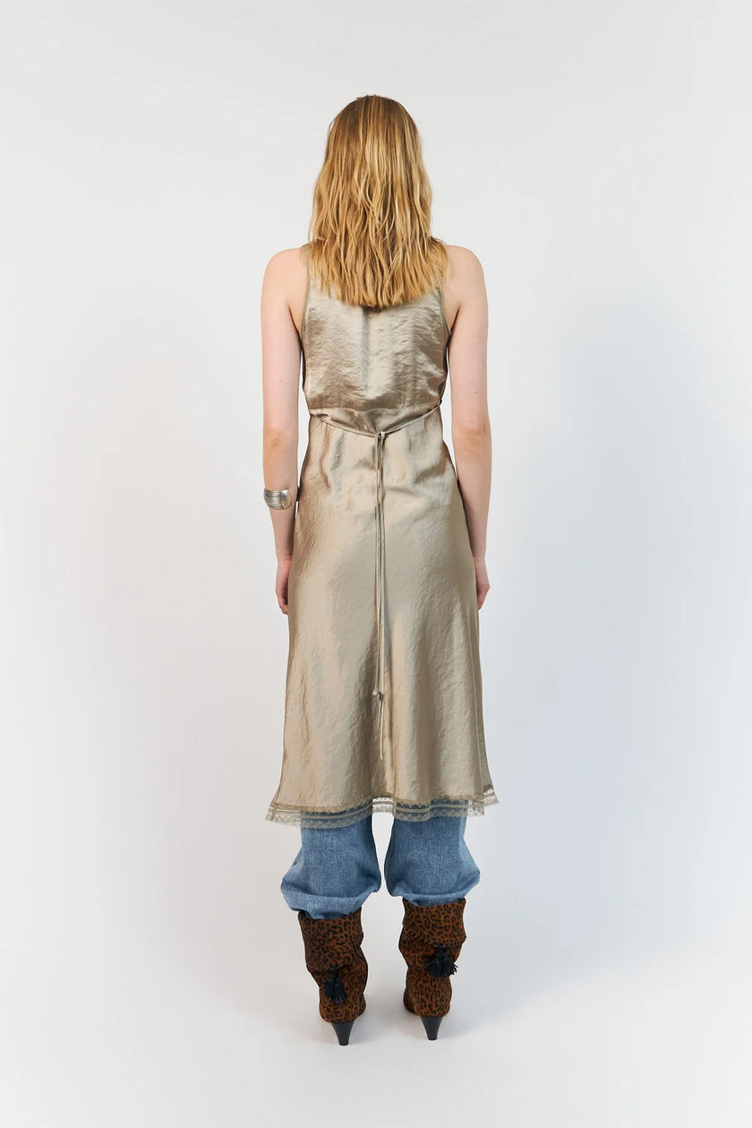 Lollys Laundry Clari Midi Dress - Beige