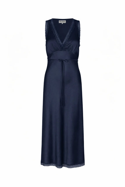 Lollys Laundry Clari Midi Dress - Navy