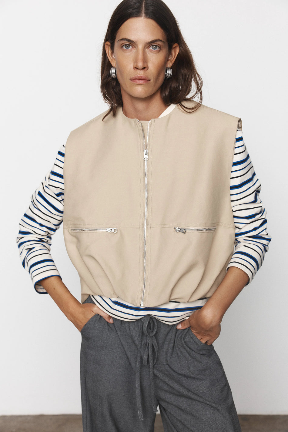 Blanca Cosmo Vest - Cream