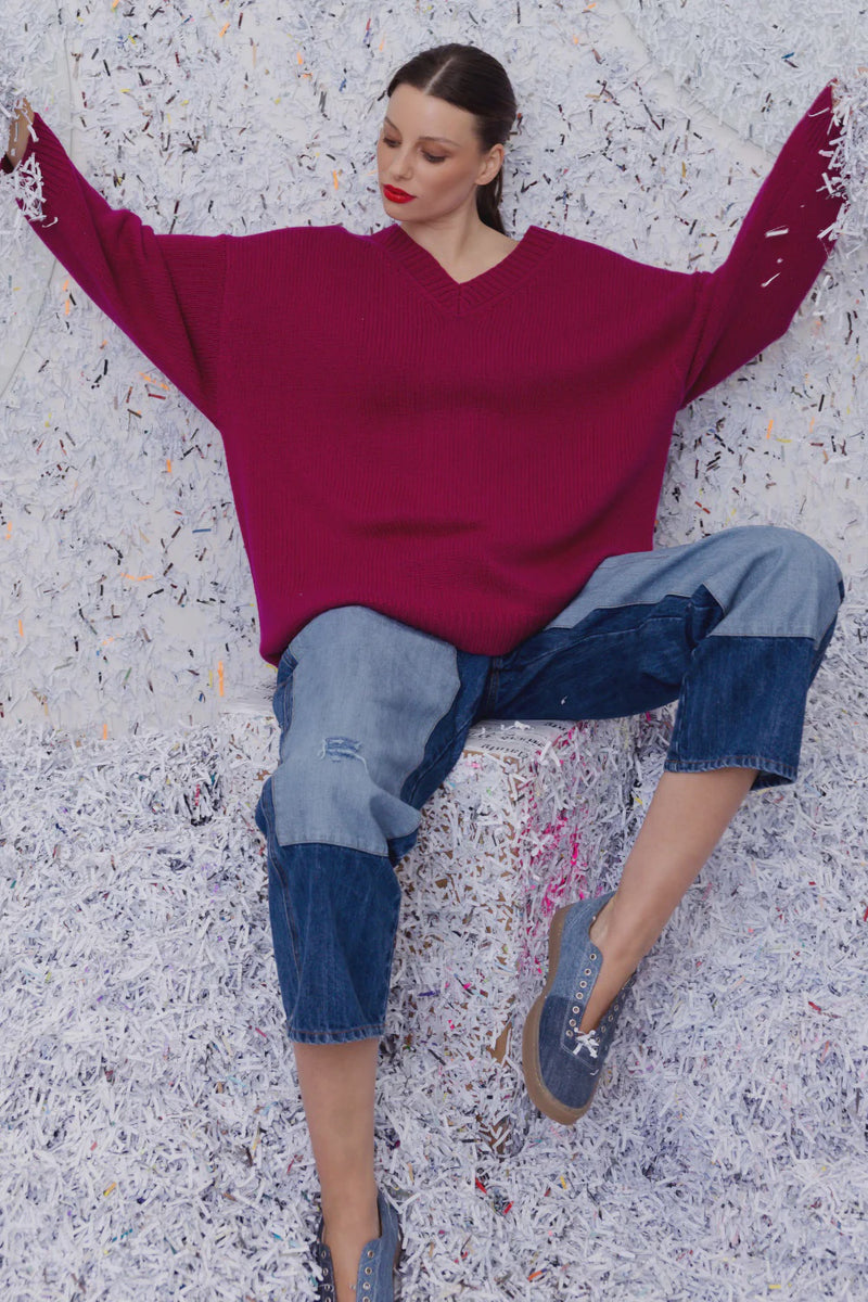M.A. Dainty Cradle Knit - Magenta