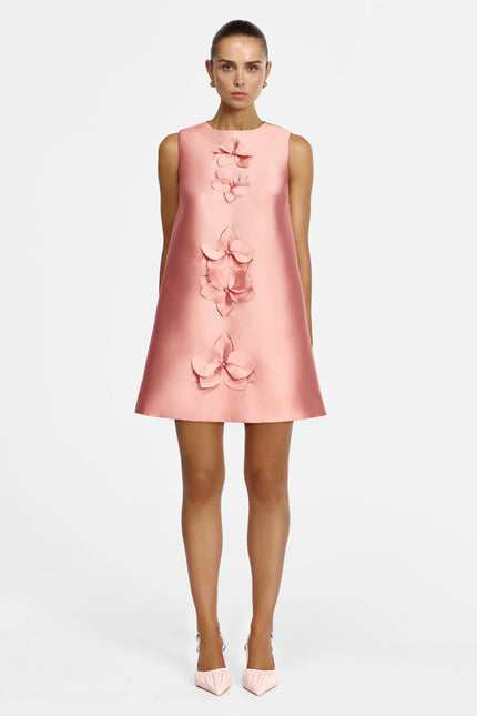 Acler Medora Mini Dress - Rose Petal