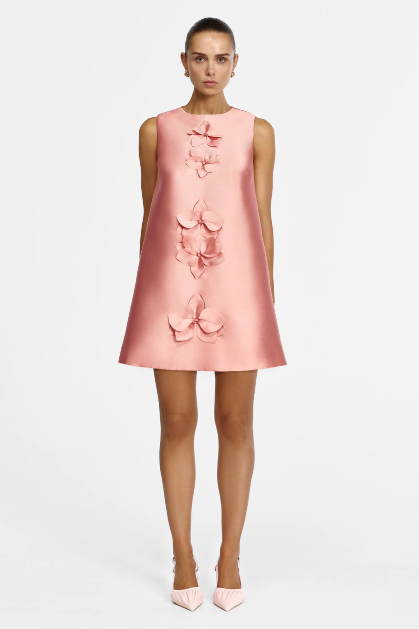 Acler Medora Mini Dress - Rose Petal