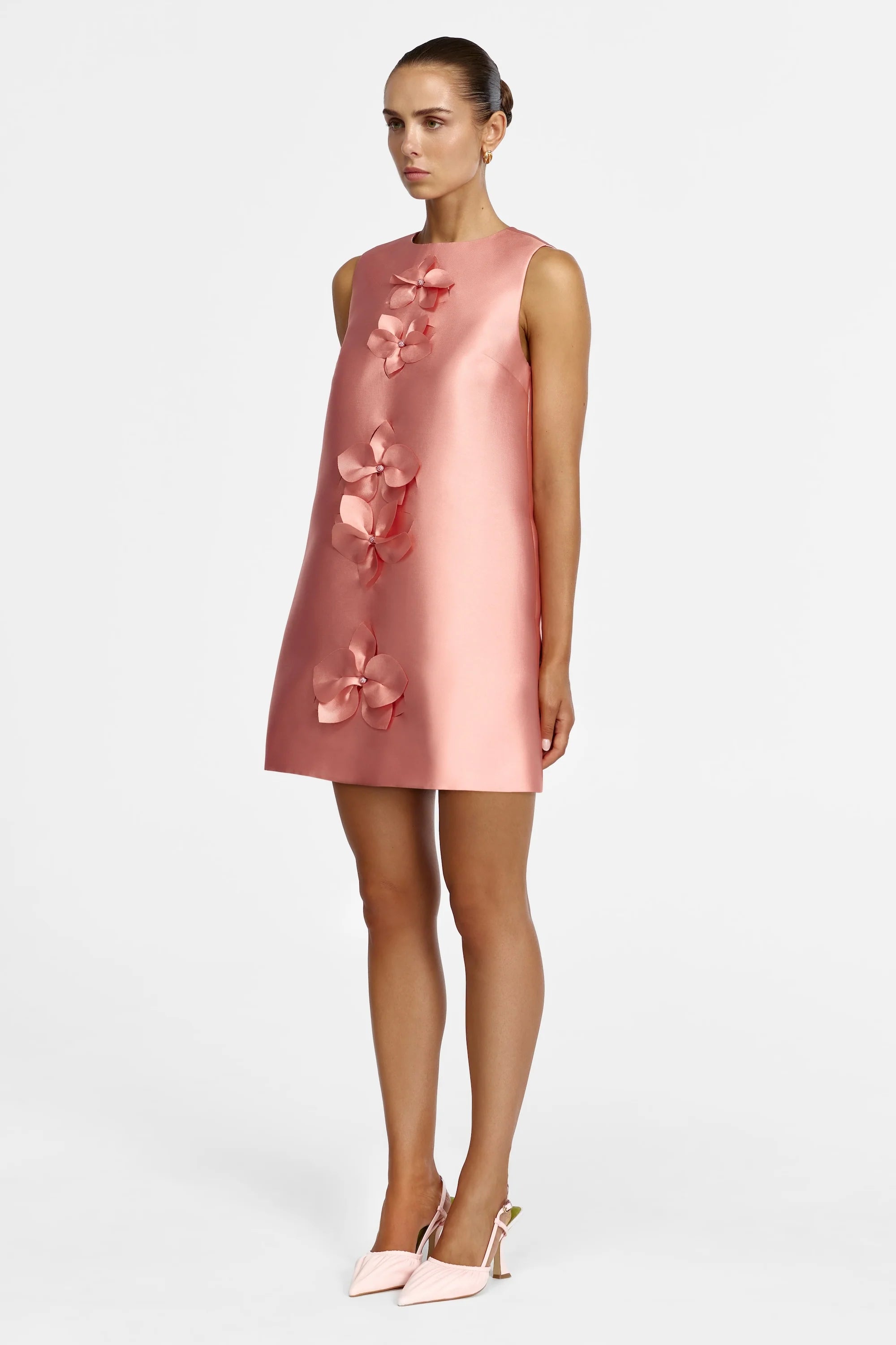 Acler Medora Mini Dress - Rose Petal