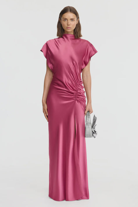 Acler Beckfork Maxi Dress - Orchid Pink
