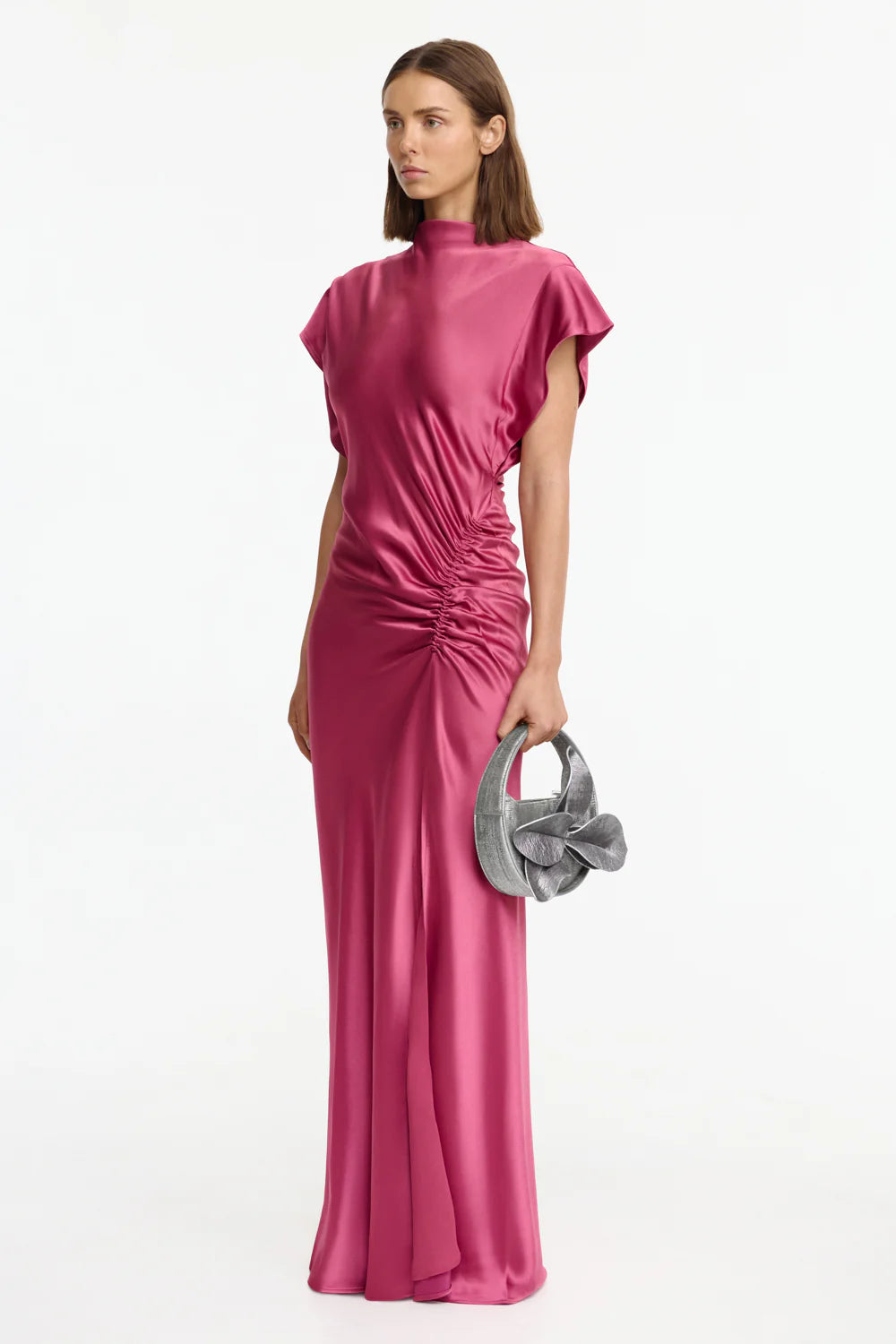 Acler Beckfork Maxi Dress - Orchid Pink