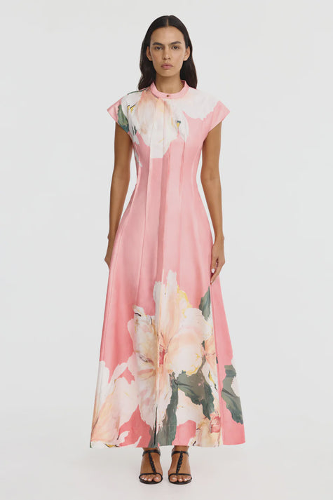 Acler Carrhil Maxi Dress - Sugar Peony