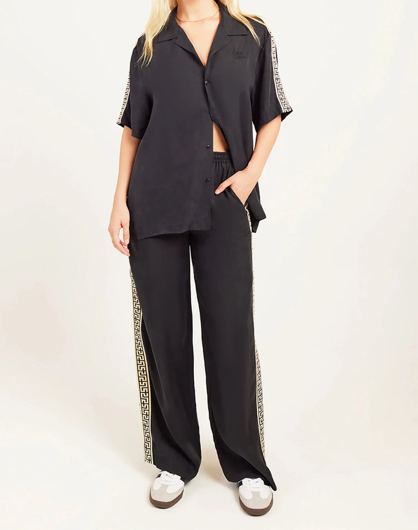 Something Very Special Geo Vacay Pant - Black