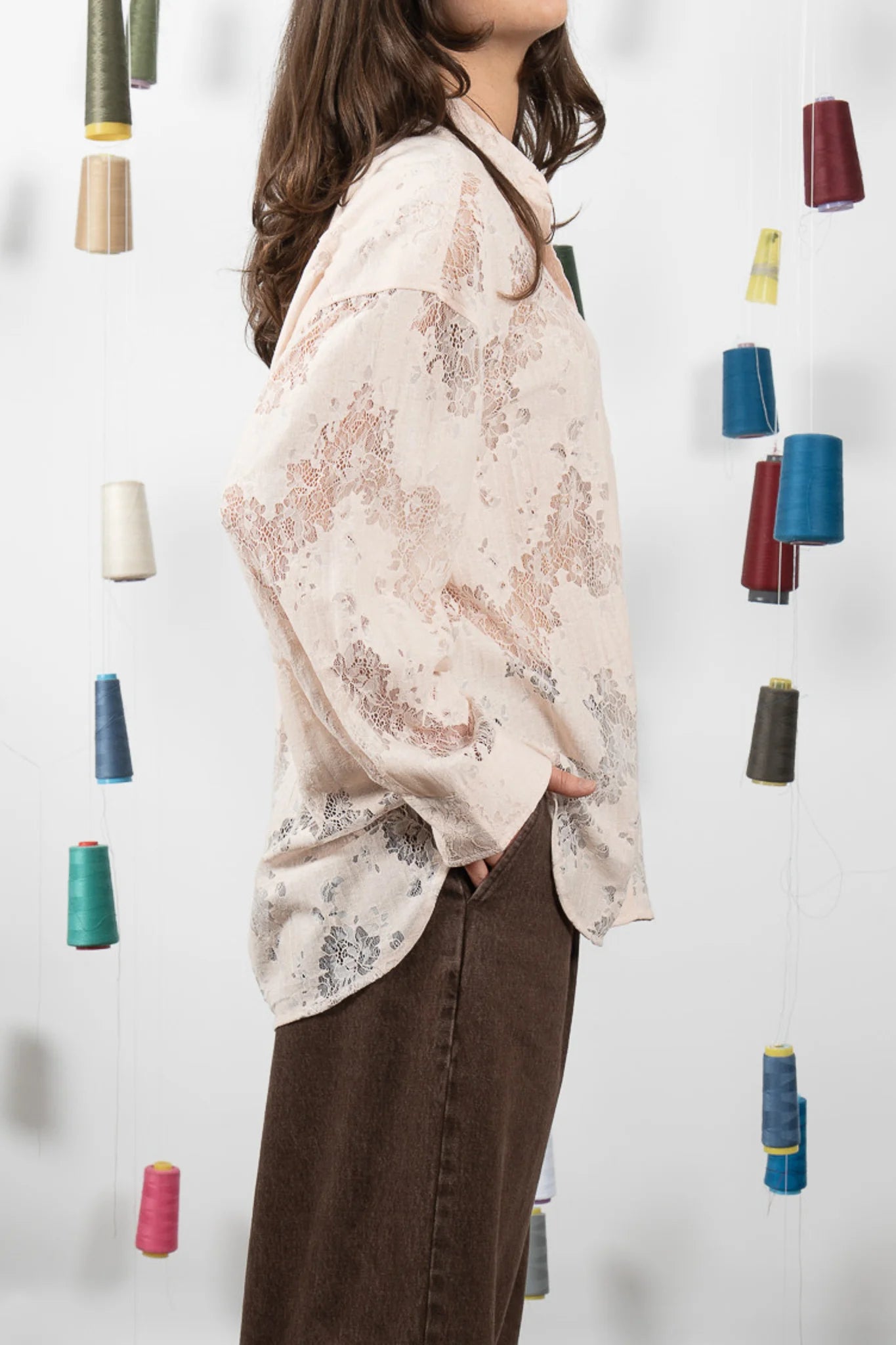 M.A. Dainty Jarrah Shirt - Pink Salt