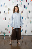 M.A. Dainty Mount Shirt - Blue Stripe
