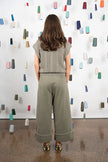 M.A. Dainty Thistle Vest - Oregano