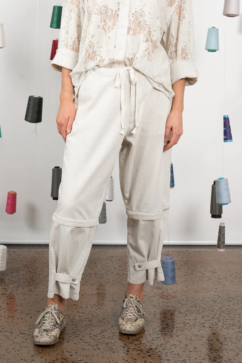 M.A. Dainty Trucker Jean - Linen/Linen