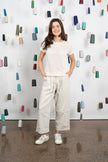 M.A. Dainty Trucker Jean - Linen/Linen