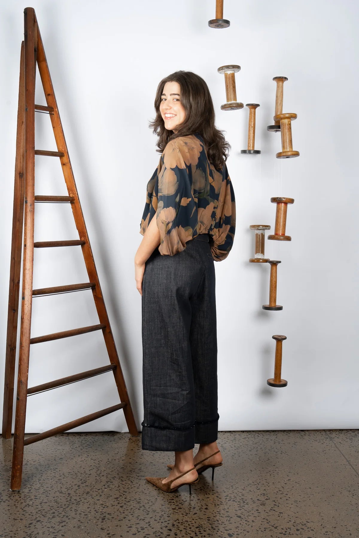 M.A. Dainty Noodles Jacket - Blue Floral