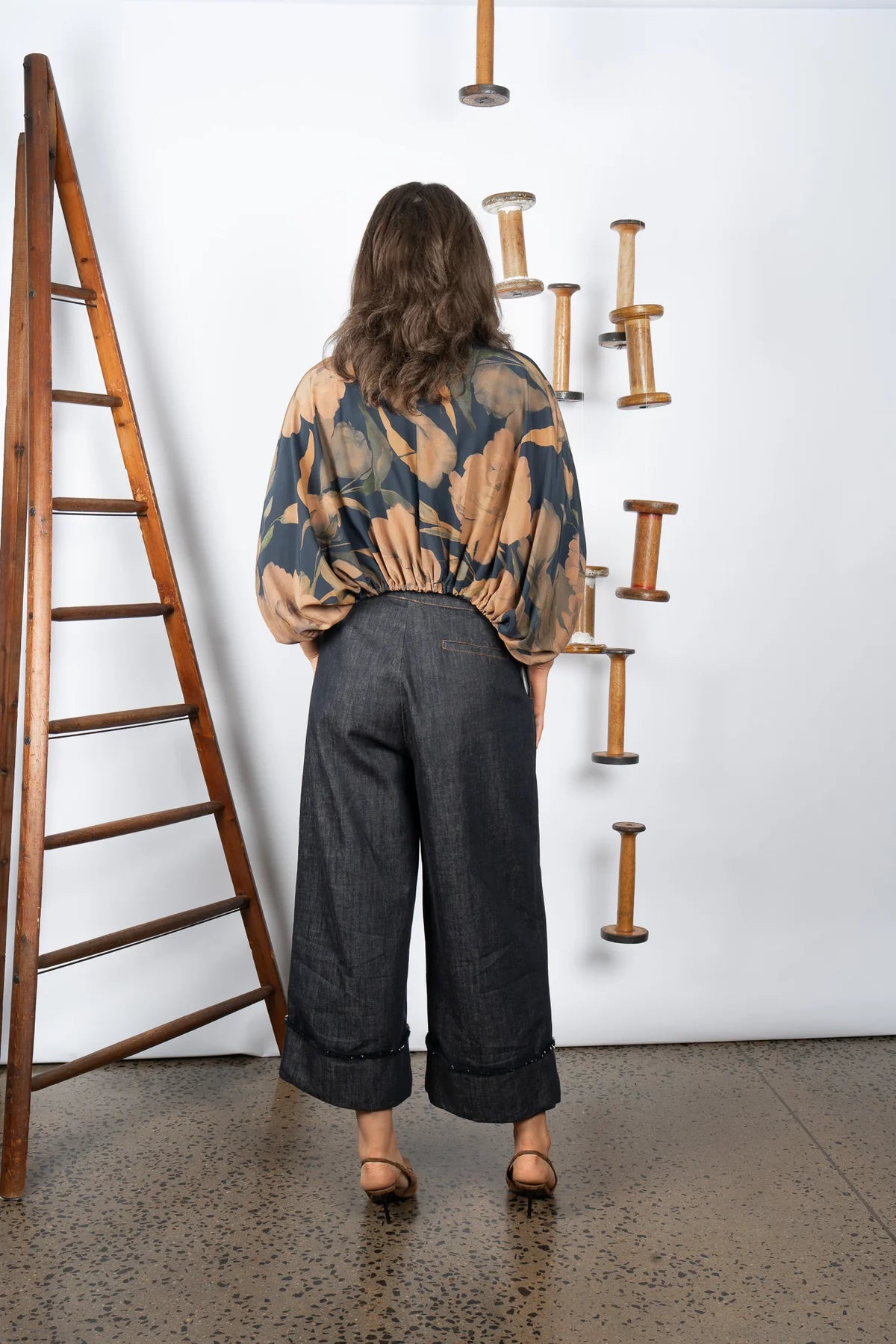 M.A. Dainty Noodles Jacket - Blue Floral