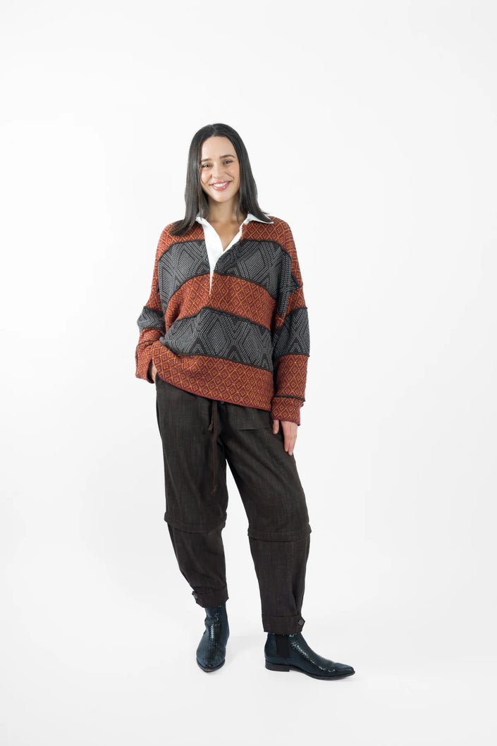 M.A. Dainty Flank Top - Rusty Rugby