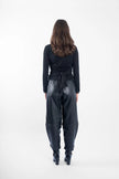 M.A. Dainty Trucker Jean - Black Leather
