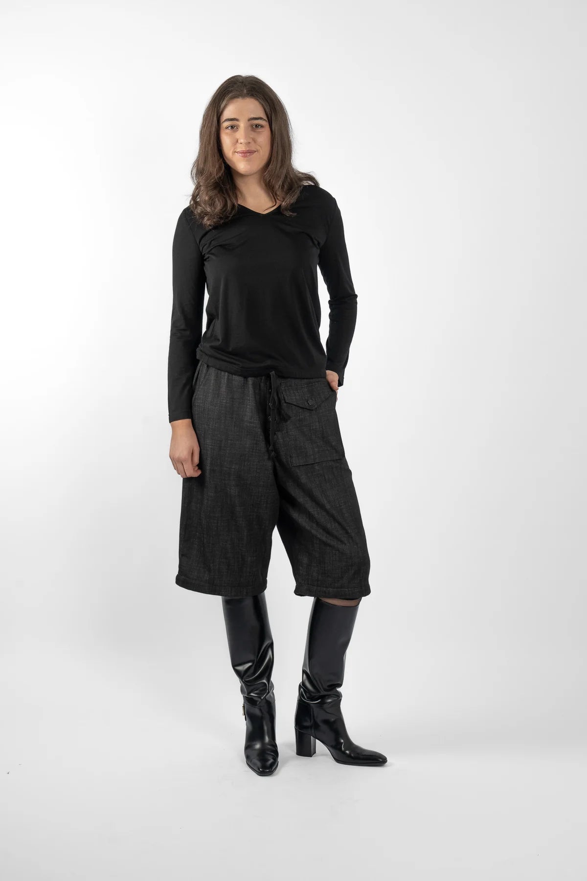 M.A. Dainty Trucker Jean - Black