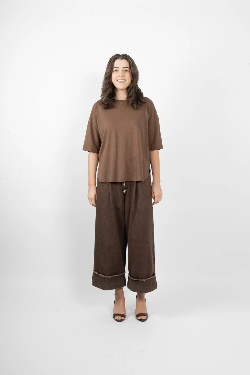 M.A. Dainty Peony Tee - Milk Choc