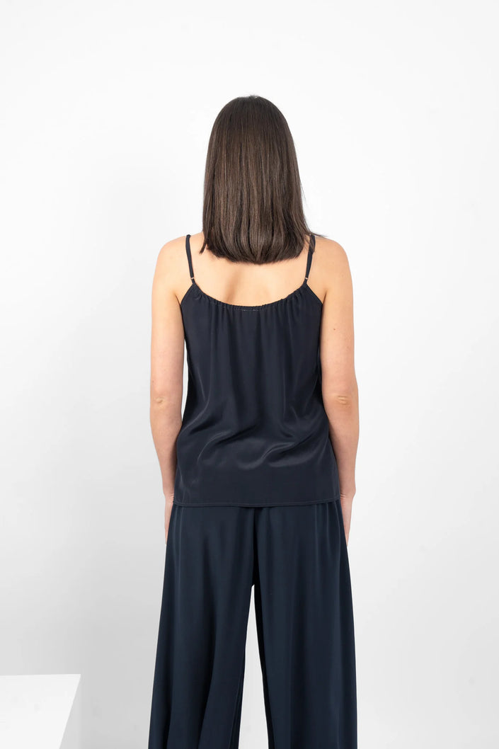 M.A. Dainty Tambourine Cami - Navy1