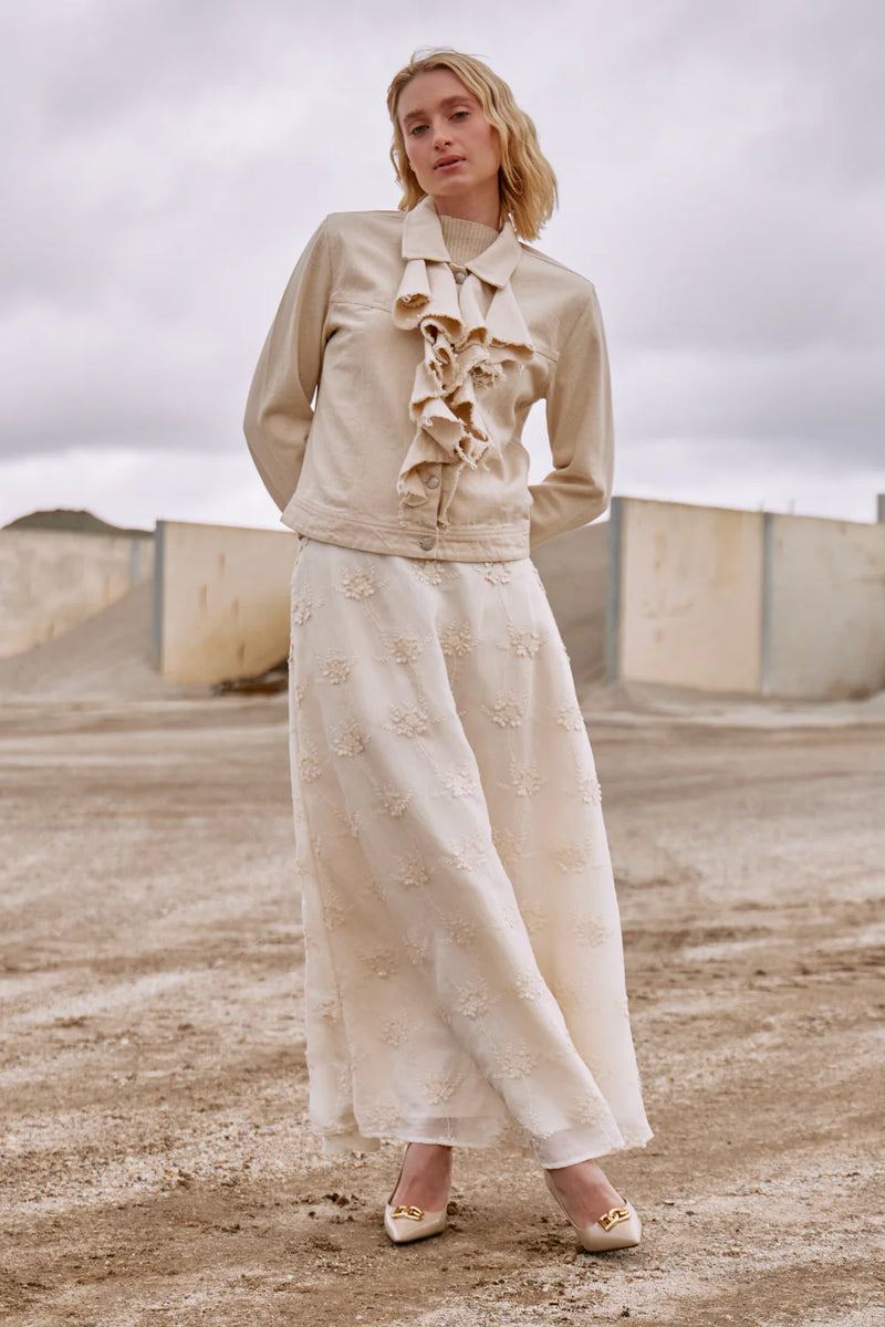 M.A. Dainty Daisy Skirt - Cream