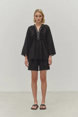 Devotion Twins Apology Blouse - Black
