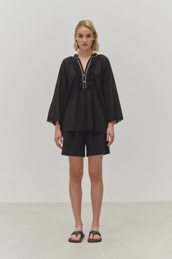 Devotion Twins Apology Blouse - Black