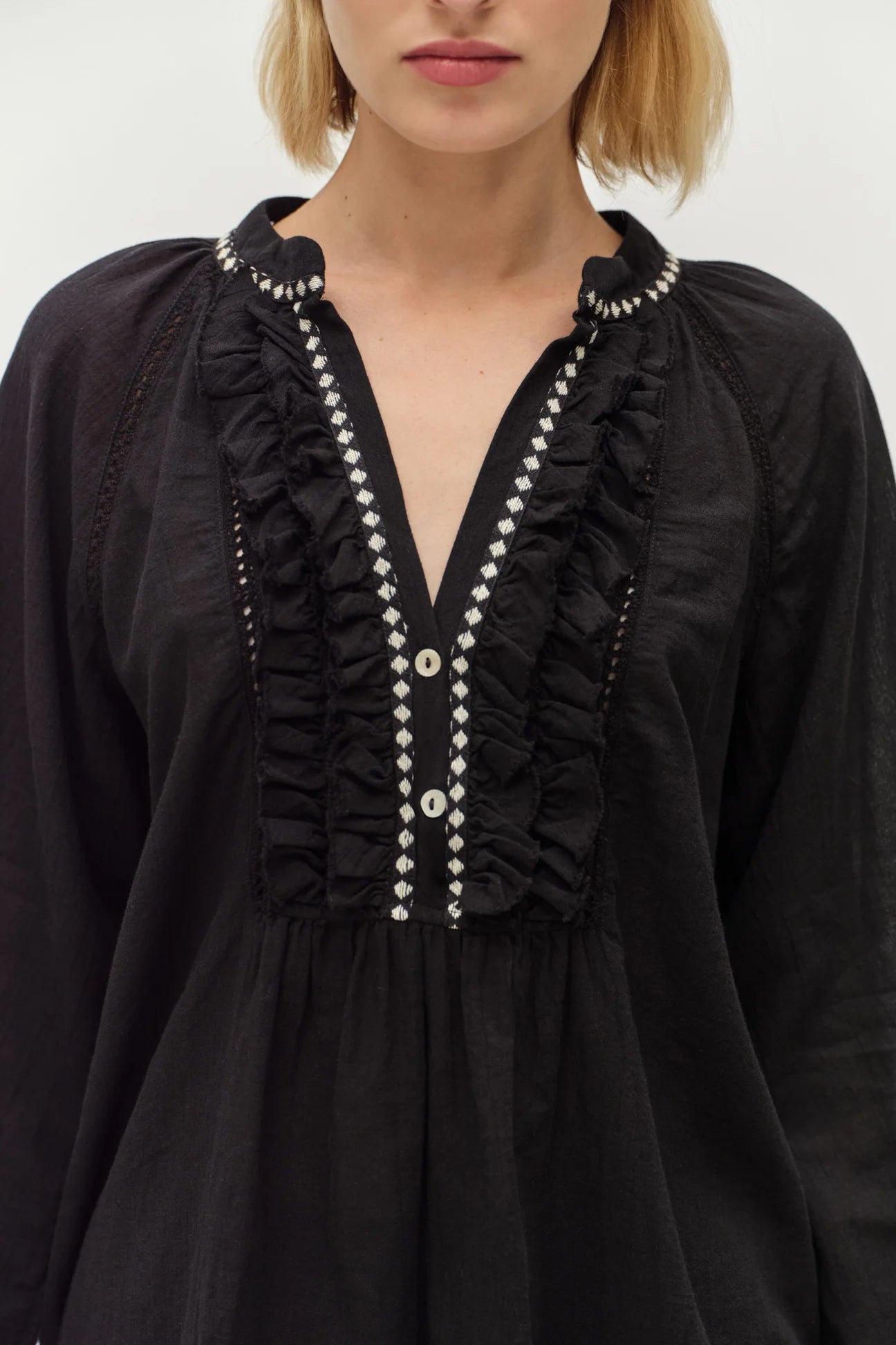 Devotion Twins Apology Blouse - Black