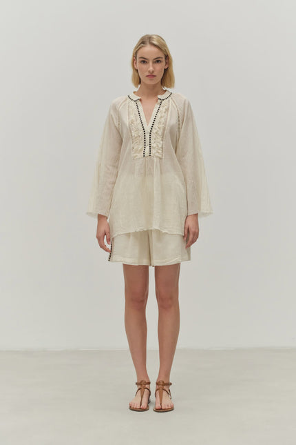 Devotion Twins Apology Blouse - Off White
