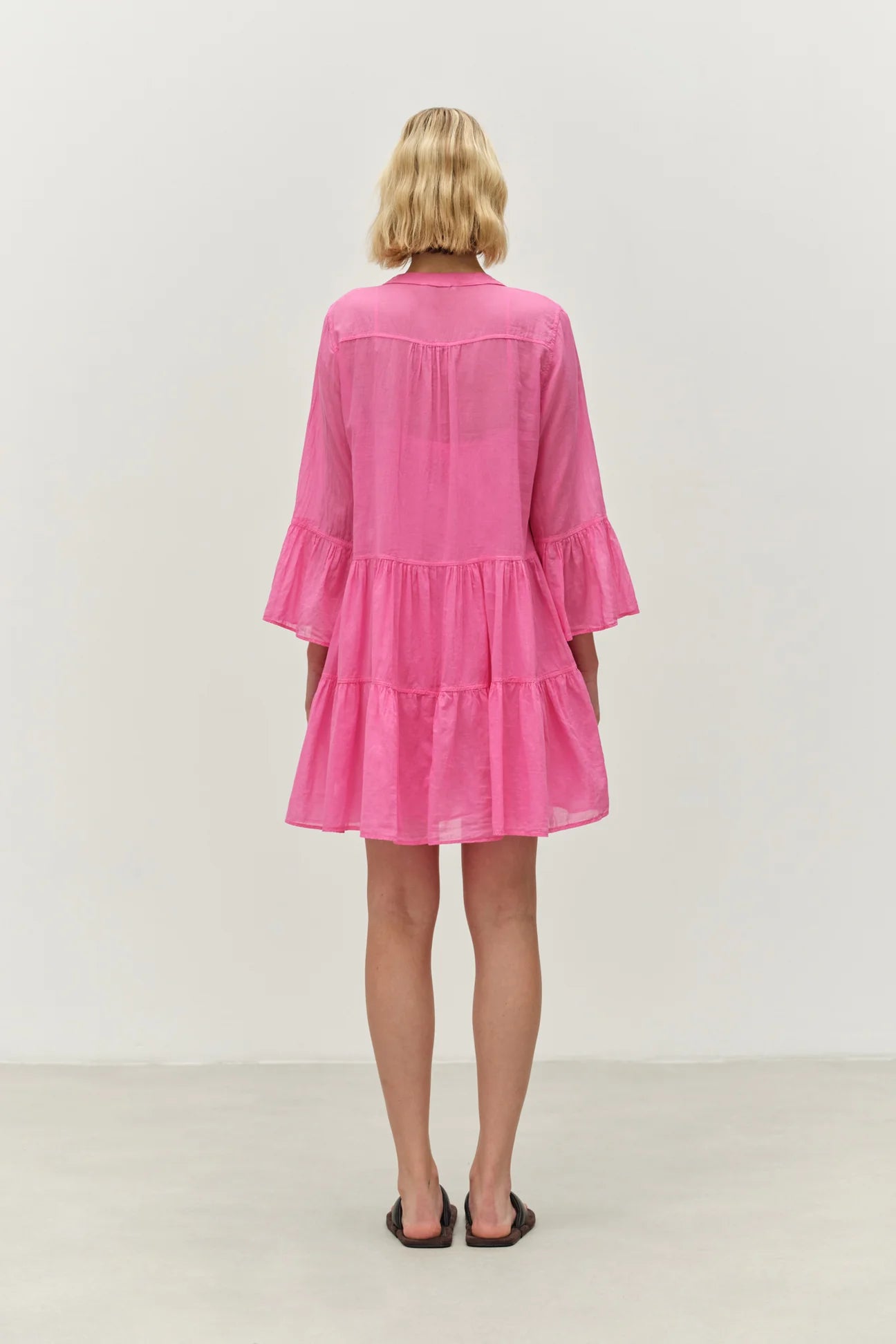 Devotion Twins Neon Short Dress - Fuchsia