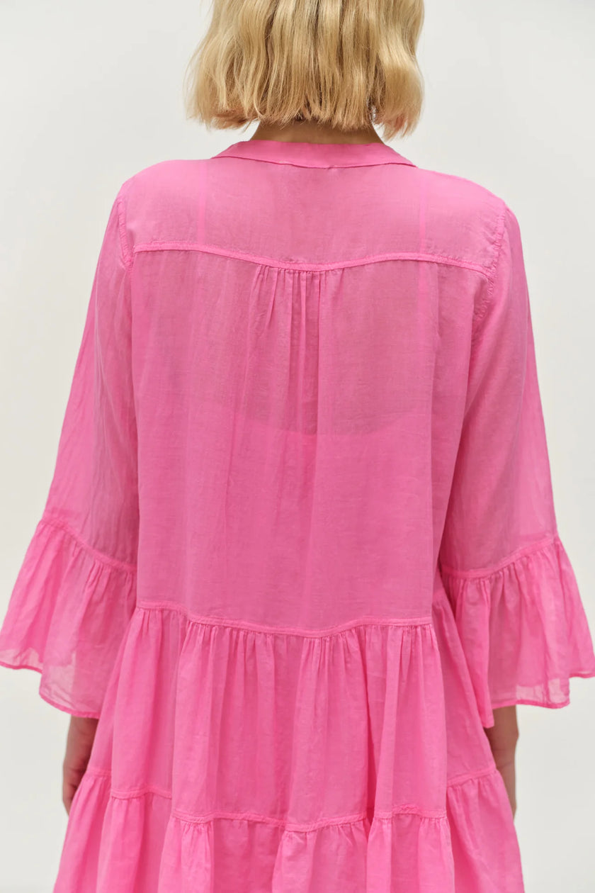 Devotion Twins Neon Short Dress - Fuchsia