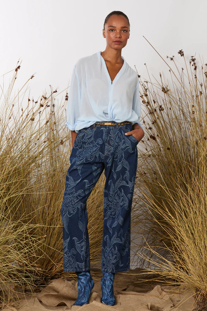 M.A. Dainty Disconnected Jeans - Orchids