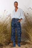 M.A. Dainty Disconnected Jeans - Orchids