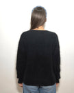 HONEY L/S V Neck Cashmere Knit - Black