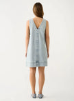 ESMAEE Bayview Denim Shift Dress- Ice Blue Denim