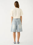 ESMAEE Bayview Denim Bermuda Shorts - Ice Blue Denim