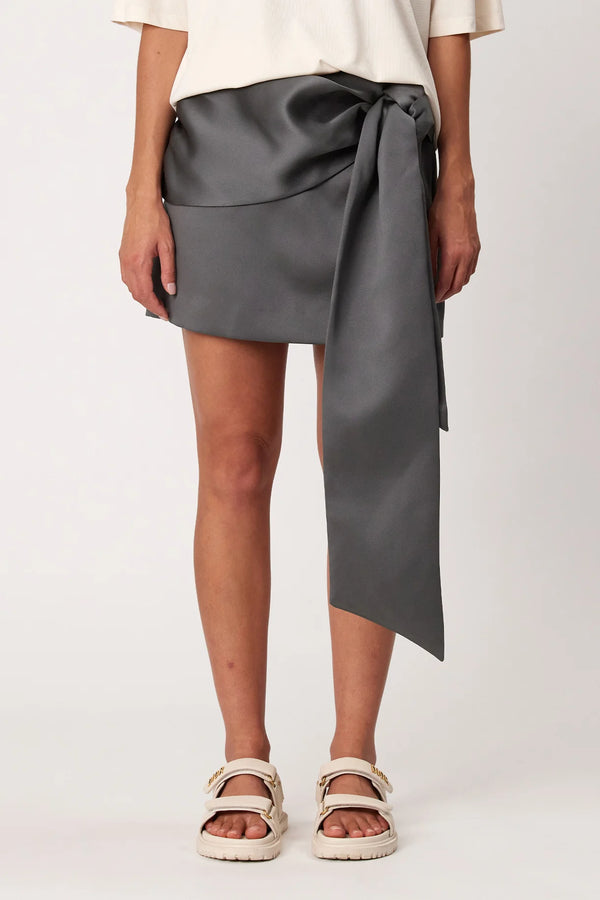 Remain Elsie Mini Skirt - Smoke