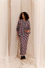 Kinga Csilla Etoffe Check Chalm Shirt