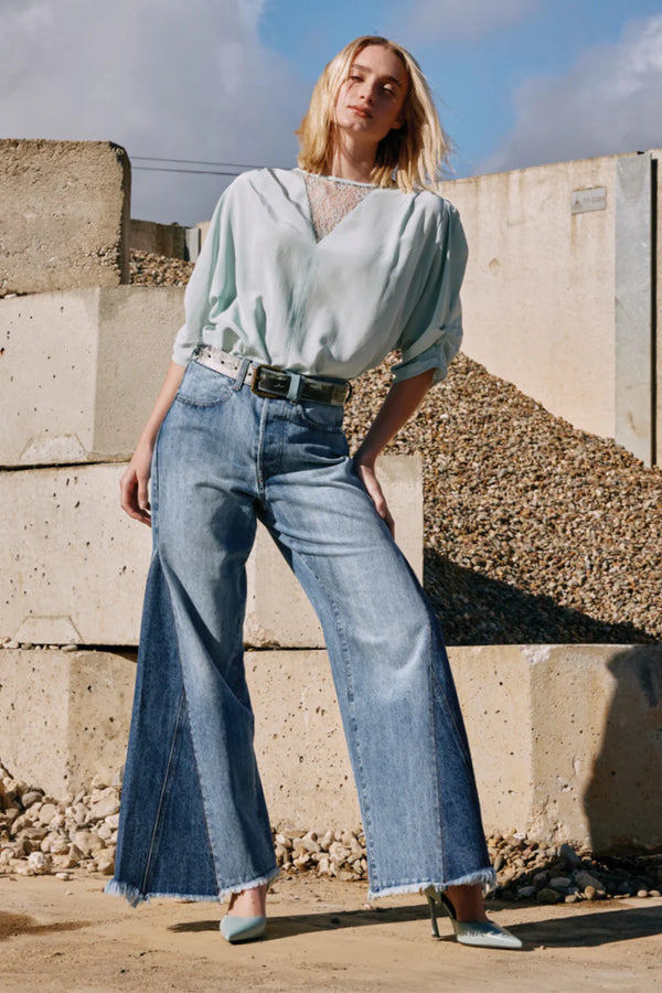 M.A. Dainty Fedora Blue Jeans