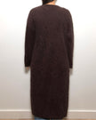 HONEY Long Pocket Cashmere Cardigan - Chocolate