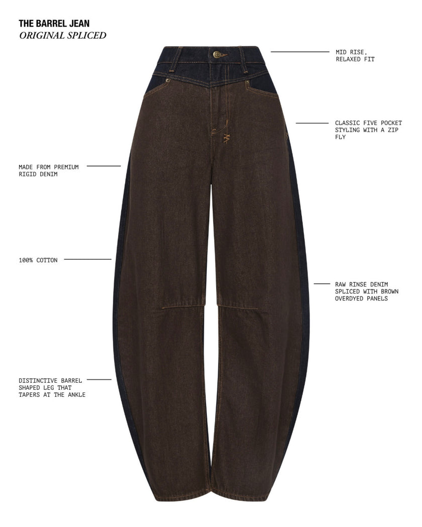 Ksubi barrel jean original spliced