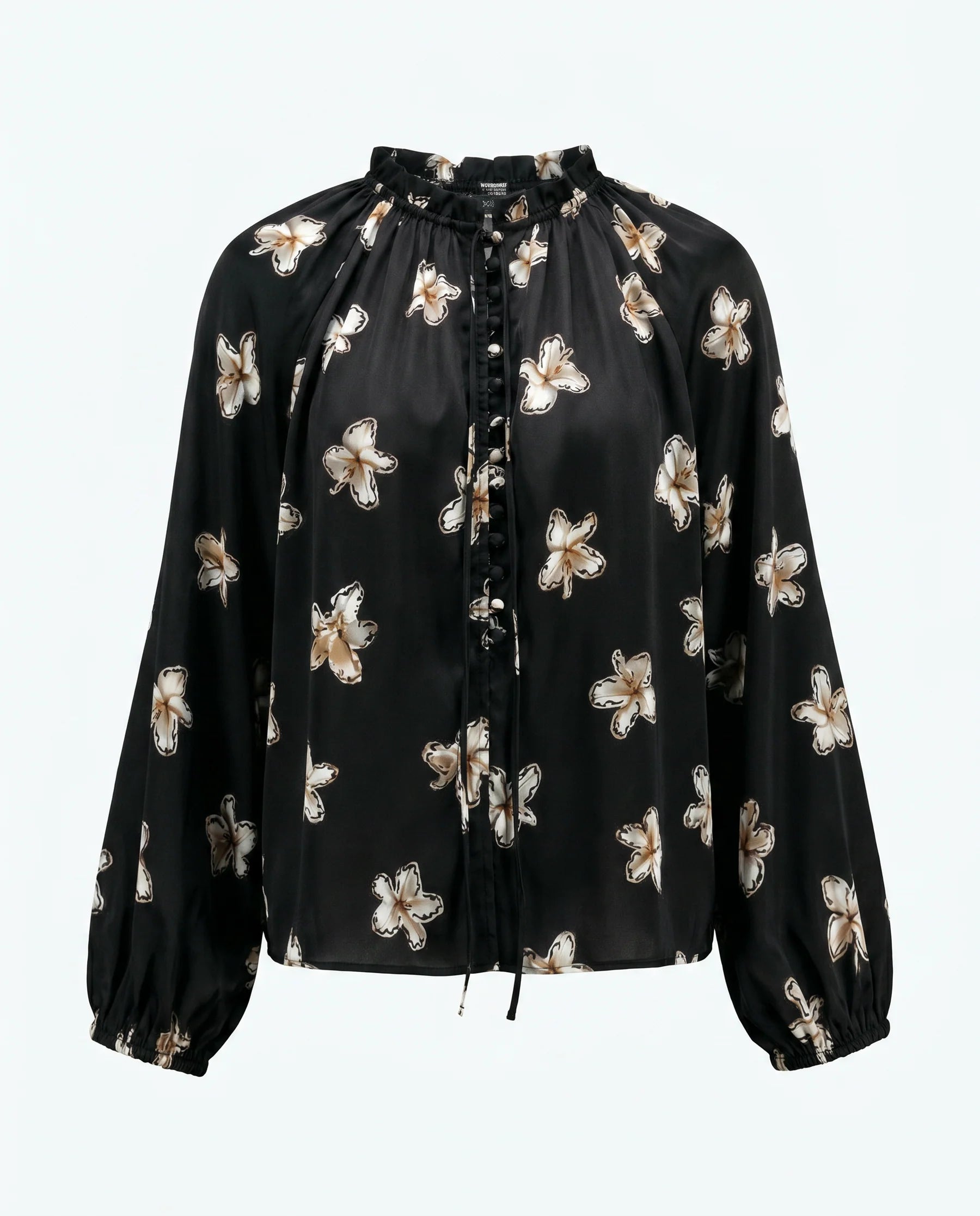 RALF Studios Shelly Top - Black Lillies