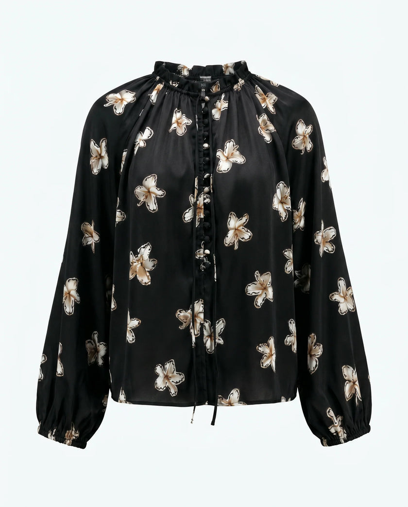 RALF Studios Shelly Top - Black Lillies